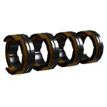 Комплект приводных роликов У-образная канавка FE 4R 2.4 MM/0.095 INCH BROWN, EWM